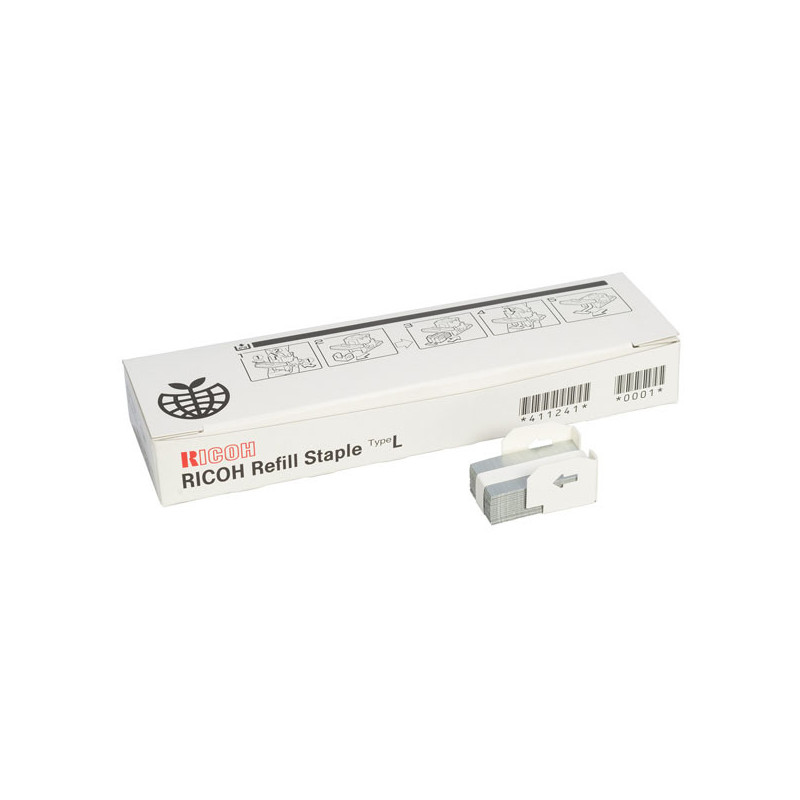 Ricoh oryginalny staple cartridge 411241, 2000ks, AF1060, AF1075, SR3110 Ricoh Type L, 4szt w opakowaniu - 1
