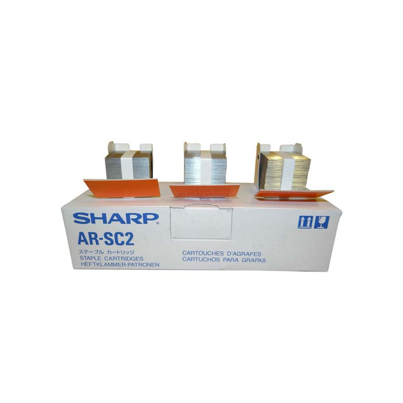 Sharp oryginalny staple cartridge AR-SC2, 3x5000ks, AR-FN7, F13, F14, MX-FNX2, FNX3, FNX4, FNX6, FNX7 Sharp - 1