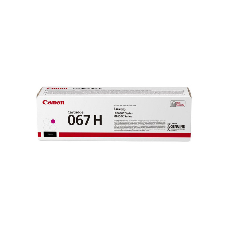Canon originální toner 067 H M, magenta, 2350str., 5104C002, high capa, city, Canon LBP631Cdw, LBP633Cdw, MF651Cw, MF655Cdw, MF 