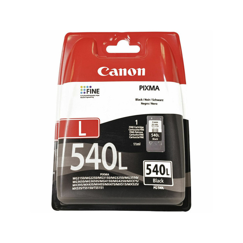 Canon oryginalny ink / tusz PG540L, black, 300s, 5224B001, Canon Pixma MG2150, MG2250, MG3150, 3550, 3650, MG4150 - 1
