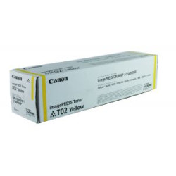 Canon oryginalny toner T02, yellow, 43000s, 8532B001, Canon imagePRESS C8000VP, C10000VP, O - 1
