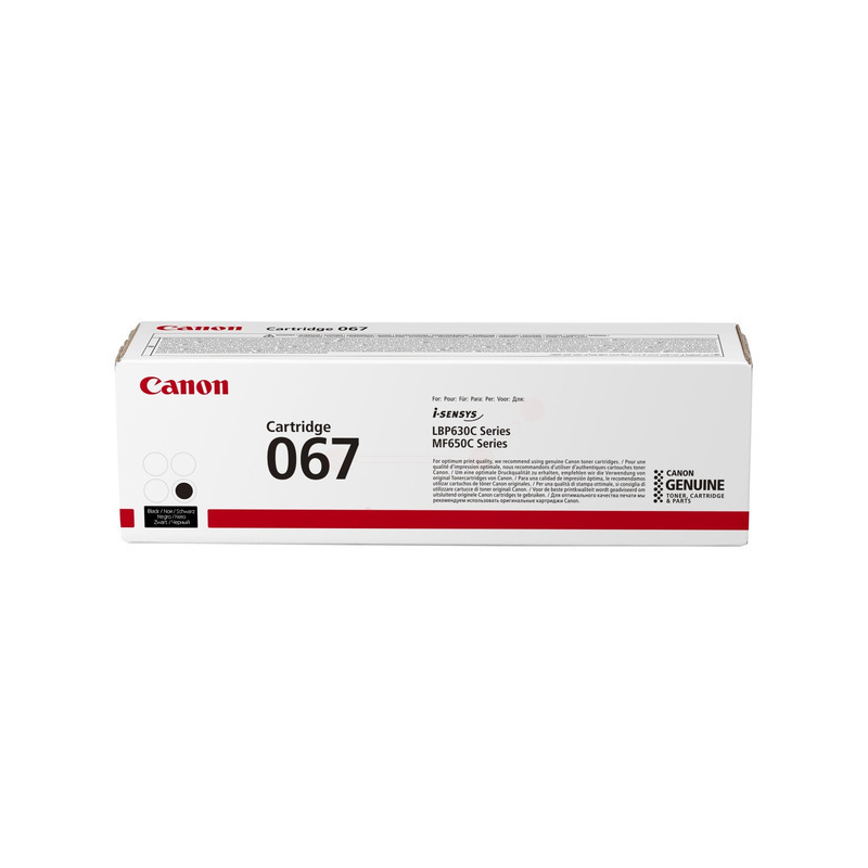 Canon originální toner 067 BK, black, 1350str., 5102C002, Canon LBP631, Cdw, LBP633Cdw, MF651Cw, MF655Cdw, MF657Cdw, O - 1