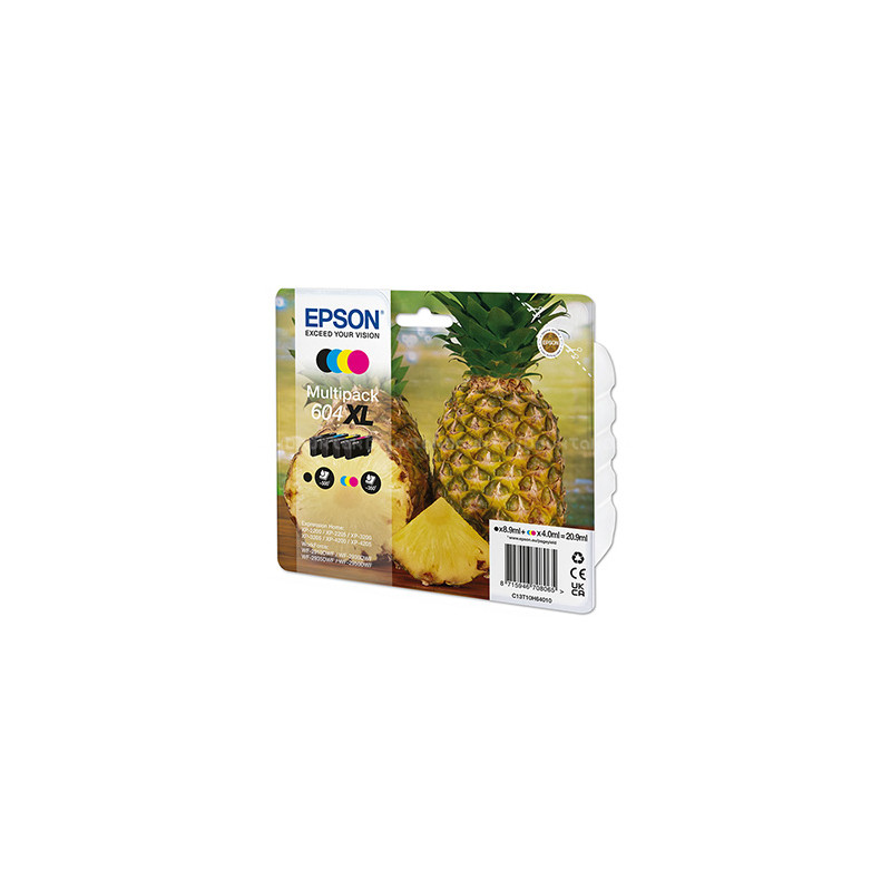 Epson oryginalny ink / tusz C13T10H64010, T10H640, 604XL, CMYK, 500s, 3x4.0/8.9ml, Epson XP-2200, XP-3200, XP-4200, WF-2930DWF, 