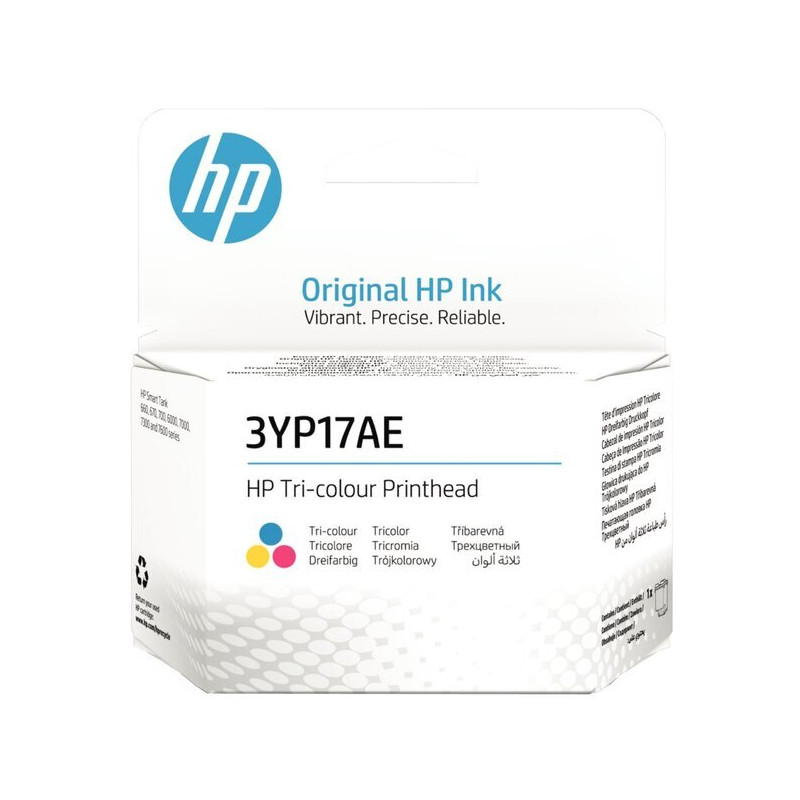 HP oryginalny głowica drukująca 3YP17AE, Tri-color, HP Smart Tank 670, 675 - 1