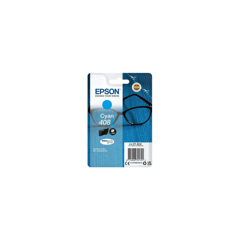 Epson oryginalny ink / tusz C13T09K24010, T09K240, 408L, cyan, 21.6ml, Epson WF-C4810DTWF - 1