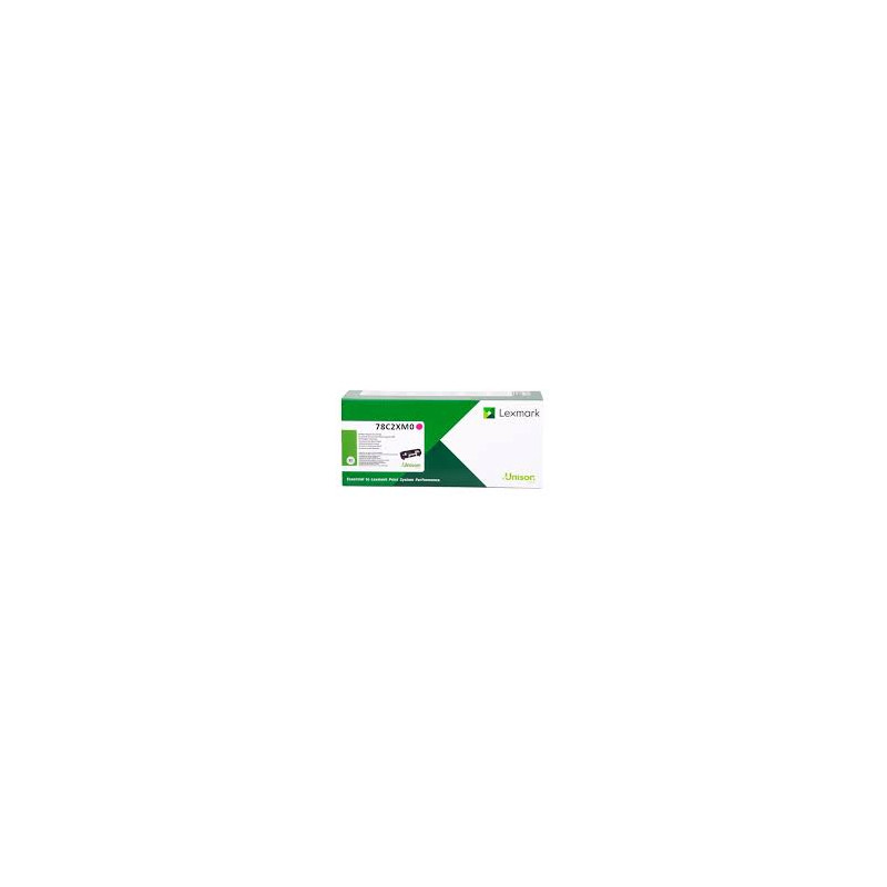 Lexmark oryginalny toner 78C2XM0, magenta, 5000s, extra duża pojemność, return, Lexmark CS421dn, CS521dn, CS622de, CX421adn, CX 
