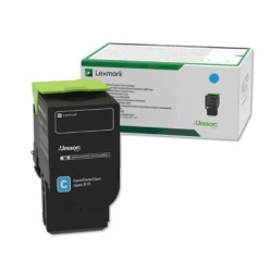 Lexmark oryginalny toner 78C2XC0, cyan, 5000s, extra duża pojemność, return, Lexmark CS421dn, CS521dn, CS622de, CX421adn, CX522 