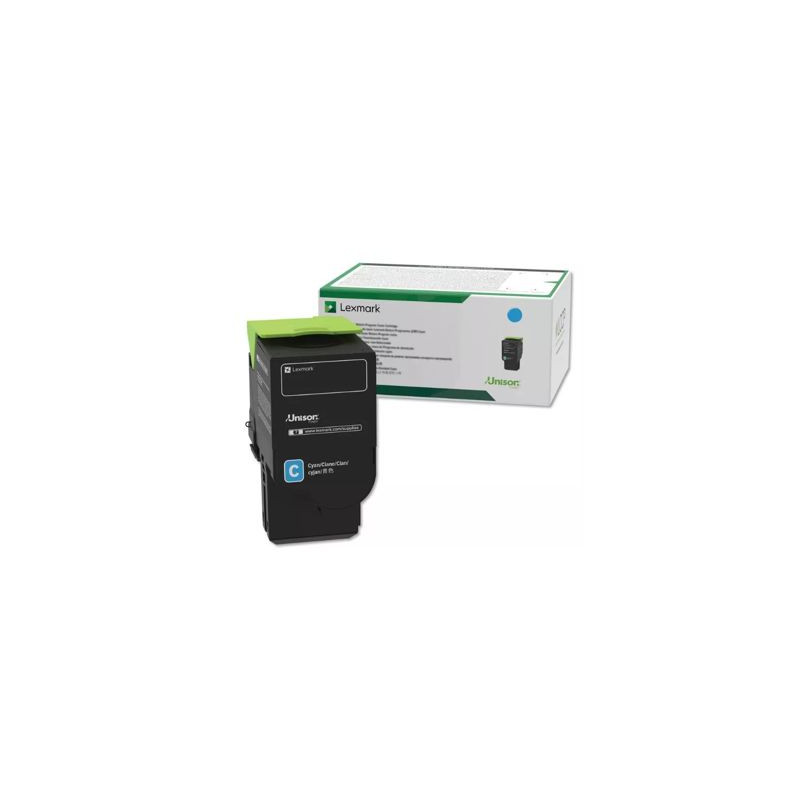 Lexmark oryginalny toner 78C2XC0, cyan, 5000s, extra duża pojemność, return, Lexmark CS421dn, CS521dn, CS622de, CX421adn, CX522 