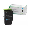 Lexmark oryginalny toner 78C2XC0, cyan, 5000s, extra duża pojemność, return, Lexmark CS421dn, CS521dn, CS622de, CX421adn, CX522 