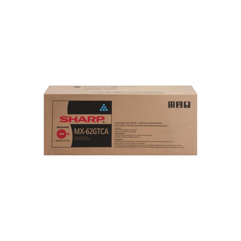 Sharp oryginalny toner MX-62GTCA, cyan, 40000s, Sharp MX-6240N, 7040N, O - 1
