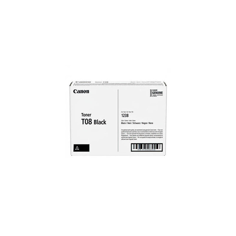 Canon oryginalny toner T08, black, 11000s, 3010C006, Canon i-SENSYS X 1238P Series, O - 1