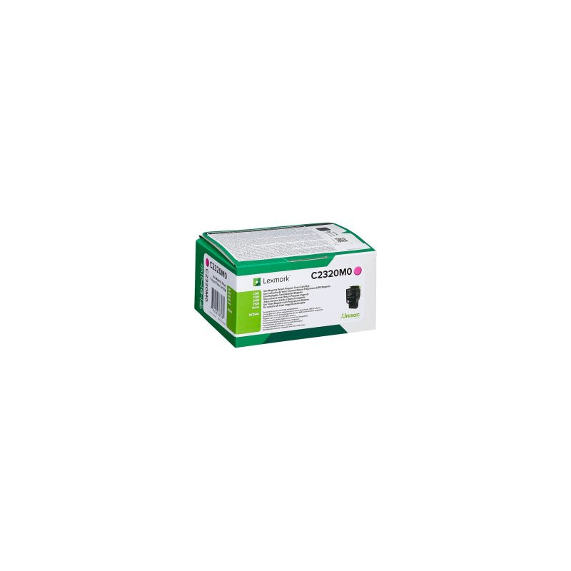 Lexmark oryginalny toner C2320M0, magenta, 1000s, return, Lexmark C2525, C2425, C2535, MC 2325, MC 2425, MS2535, O - 1