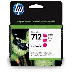 HP oryginalny ink / tusz 3ED78A, HP 712, magenta, 29ml, HP 3-pack DesignJet Studio,T210,T230,T250,T630,T650 - 1