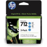 HP oryginalny ink / tusz 3ED77A, HP 712, cyan, 29ml, HP 3-pack DesignJet Studio,T210,T230,T250,T630,T650 - 1