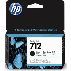HP oryginalny ink / tusz 3ED71A, HP 712, black, 80ml, HP DesignJet Studio, T210, T230, T250, T630, T650 - 1