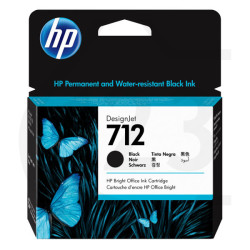HP oryginalny ink / tusz 3ED70A, HP 712, black, 38ml, HP DesignJet Studio, T210, T230, T250, T630, T650 - 1