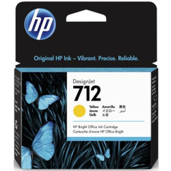 HP oryginalny ink / tusz 3ED69A, HP 712, yellow, 29ml, HP DesignJet Studio, T210, T230, T250, T630, T650 - 1