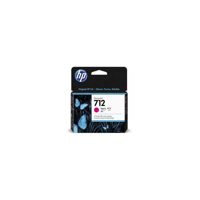 HP oryginalny ink / tusz 3ED68A, HP 712, magenta, 29ml, HP DesignJet Studio, T210, T230, T250, T630, T650 - 1