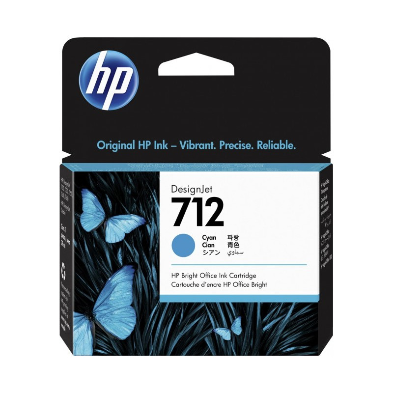 HP oryginalny ink / tusz 3ED67A, HP 712, cyan, 29ml, HP DesignJet Studio, T210, T230, T250, T630, T650 - 1