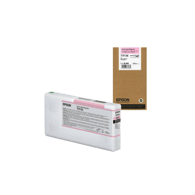 Epson oryginalny ink / tusz C13T913600, vivid light magenta, 200ml, Epson SureColor SC-P5000, SC-P5000 STD - 1