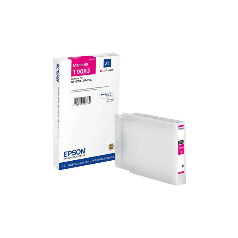 Epson oryginalny ink / tusz C13T908340, T9083, XL, magenta, 39ml, Epson WorkForce Pro WF-6090DW - 1