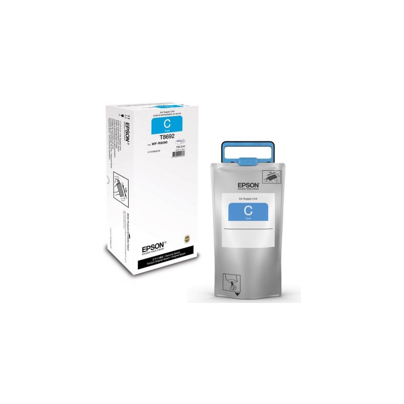 Epson oryginalny ink / tusz C13T869240, T8692, XXL, cyan, 75000s, 735.2ml, Epson WorkForce Pro WF-R8590 - 1
