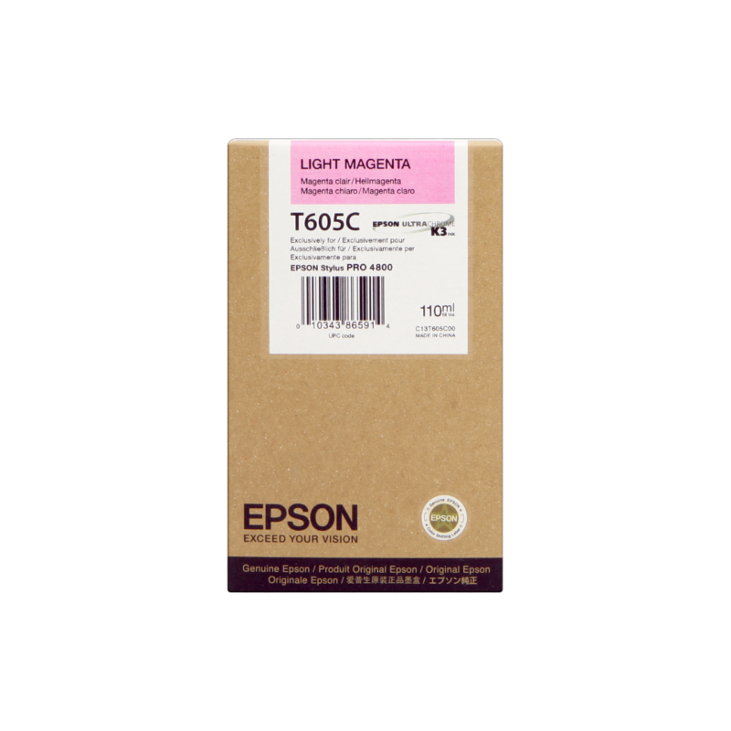 Epson oryginalny ink / tusz C13T605C00, light magenta, 110ml, Epson Stylus Pro 4800, 4880 - 1