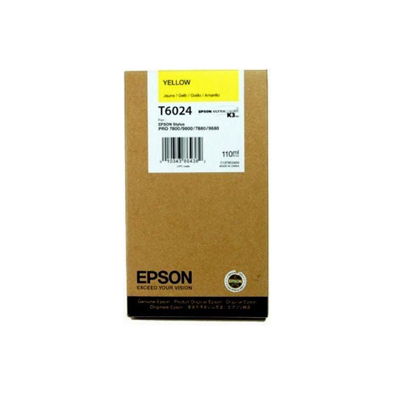 Epson oryginalny ink / tusz C13T602400, yellow, 110ml, Epson Stylus Pro 7800, 7880, 9800, 9880 - 1