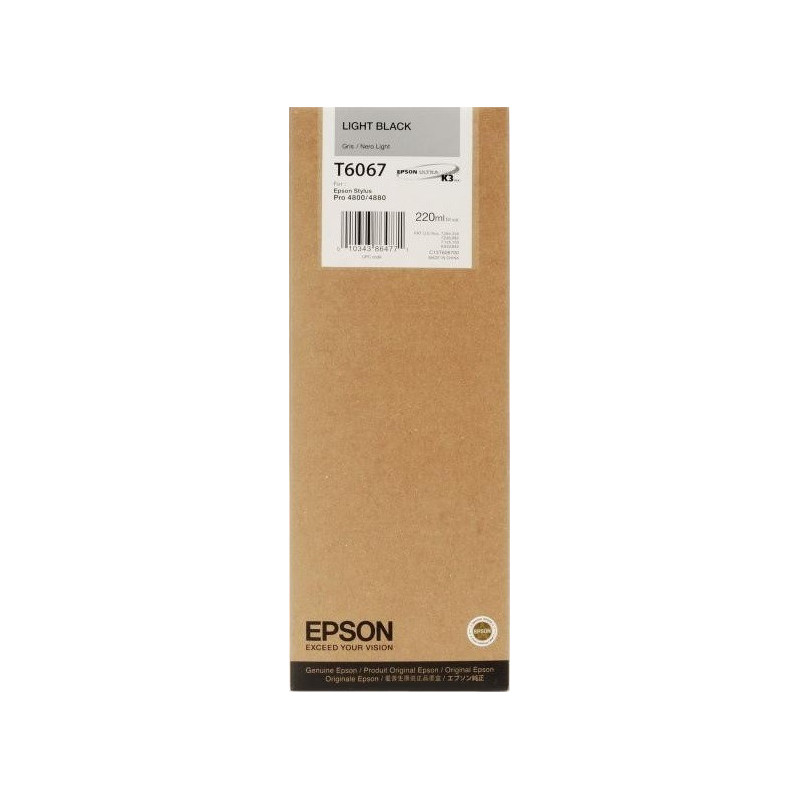 Epson oryginalny ink / tusz C13T606700, light black, 220ml, Epson Stylus Pro 4800, 4880 - 1