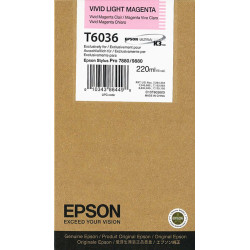 Epson oryginalny ink / tusz C13T603600, light vivid magenta, 220ml, Epson Stylus Pro 7800, 7880, 9800, 9880 - 1