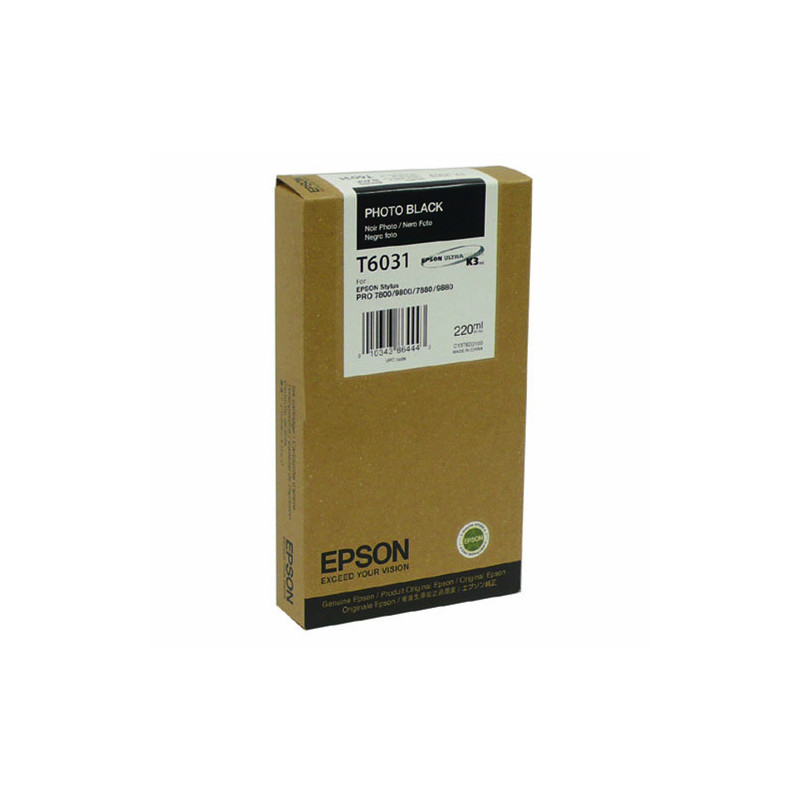 Epson oryginalny ink / tusz C13T603100, photo black, 220ml, Epson Stylus Pro 7800, 7880, 9800, 9880 - 1