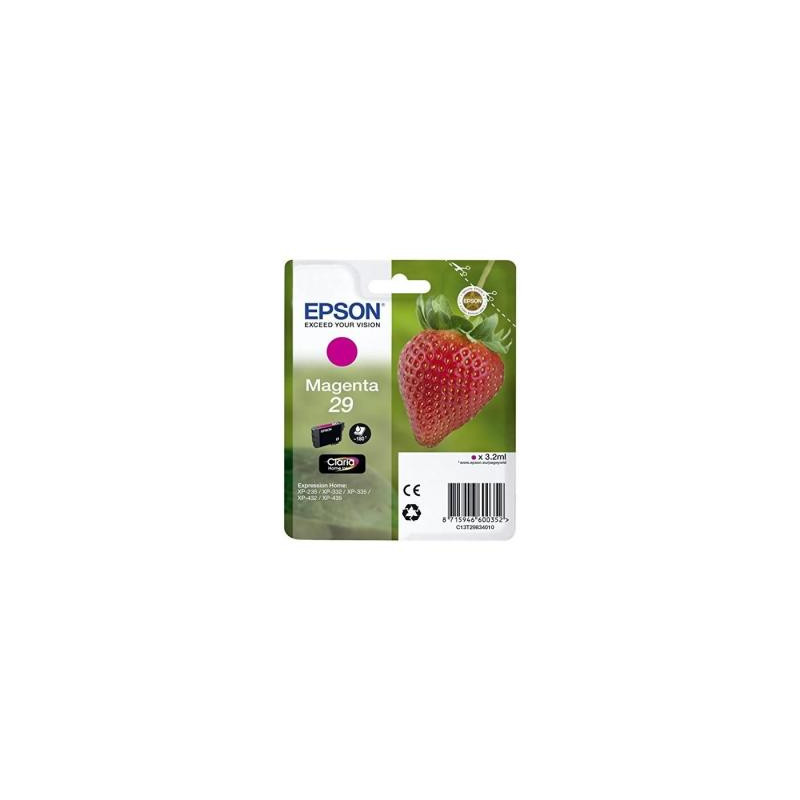 Epson oryginalny ink / tusz C13T29834022, T29, magenta, 3,2ml, Epson Expression Home XP-235,XP-332,XP-335,XP-432,XP-435 - 1