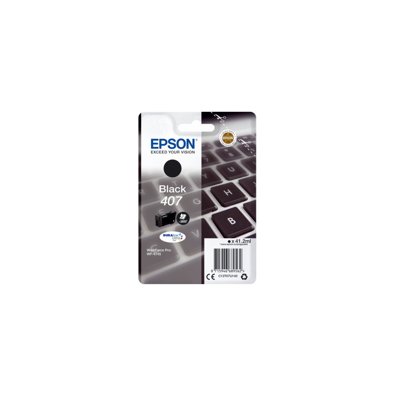 Epson oryginalny ink / tusz C13T07U140, black, 2600s, 41.2ml, Epson WF-4745 - 1