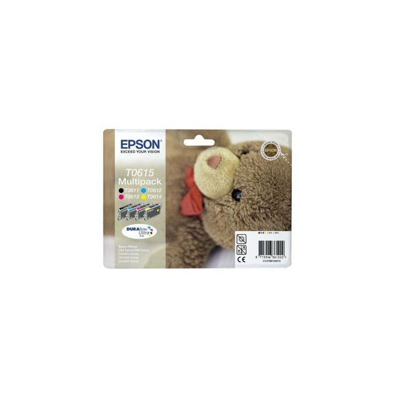 Epson oryginalny ink / tusz C13T061540, uszkodzone opakowanie typ B, CMYK, 250s, 4x8ml, Epson Stylus D68PE, 88DX, 3850 - 1