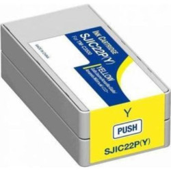 Epson oryginalny ink / tusz C33S020604, z yellow, SJIC22P(Y), Epson ColorWorks C3500 - 1