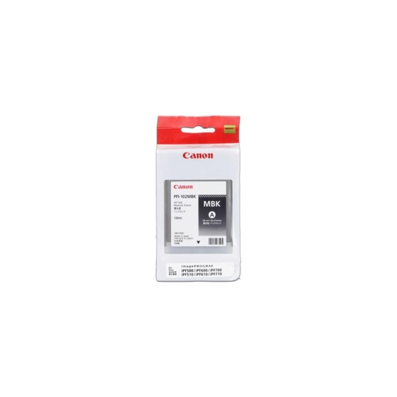 Canon oryginalny ink / tusz PFI102MBK, matte black, 130ml, 0894B001, Canon iPF-500, 600, 700, 765 - 1