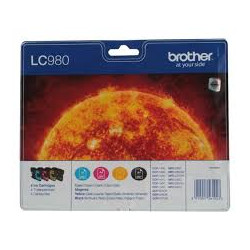 Brother oryginalny ink / tusz LC-980VALBP, CMYK, 300s, Brother DCP-145C, 165C - 1