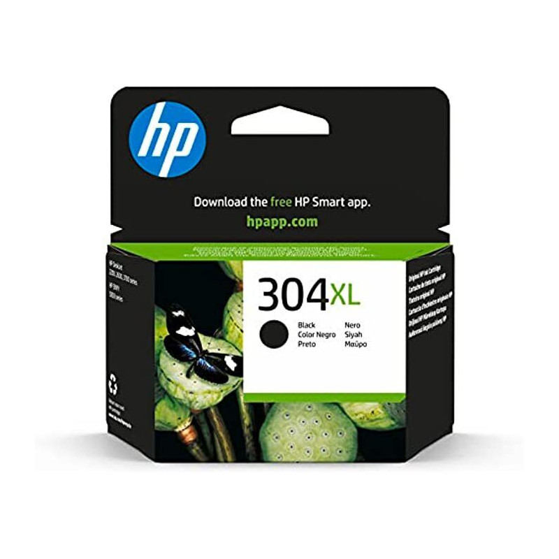HP oryginalny ink / tusz N9K08AE, HP 304XL, black, 300s, 5.5ml, po dacie ważności, HP DeskJet 2620,2630,2632,2633,3720,3730,373 