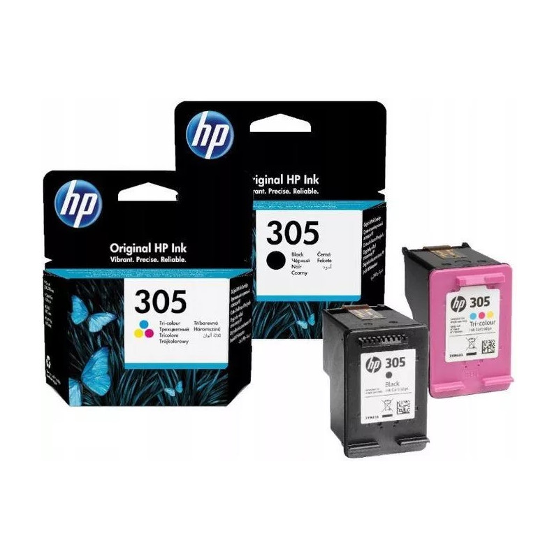 ZESTAW TUSZY HP 305 CZARNY + KOLOR 3YM61AE i 3YM60AE - 1