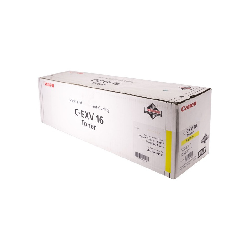 Canon oryginalny toner CEXV16, yellow, 36000s, 1066B002, Canon CLC-5151, 4040, 4141, 550g, O - 1