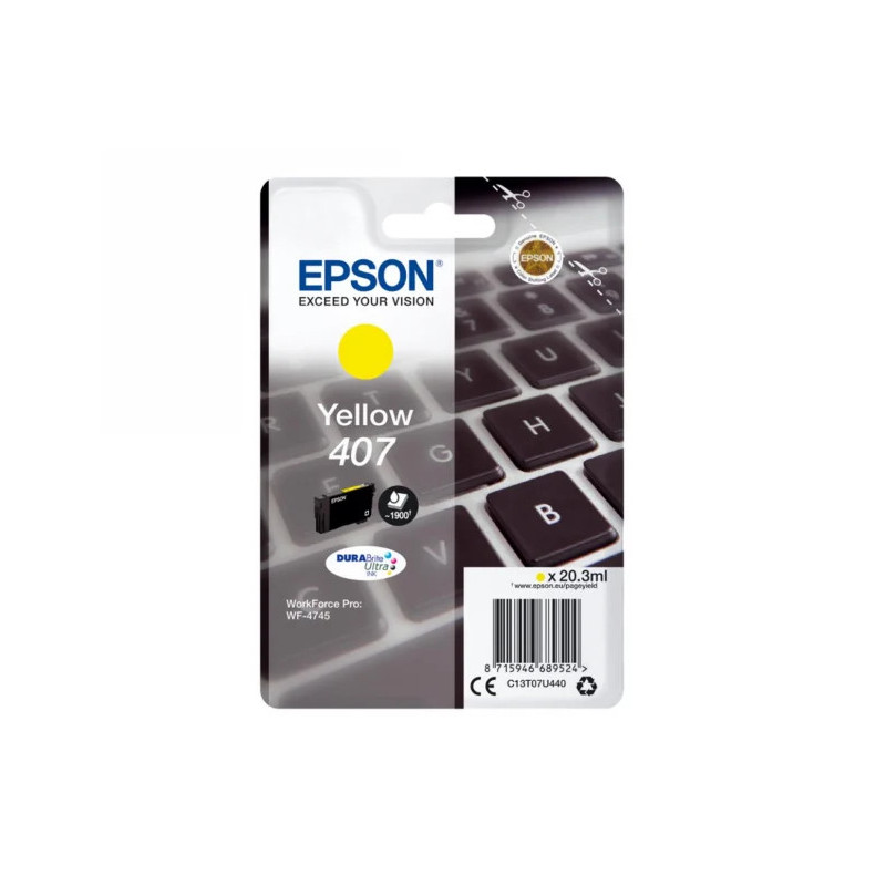 Epson oryginalny ink / tusz C13T07U440, yellow, 1900s, 20.3ml, Epson WF-4745 - 1