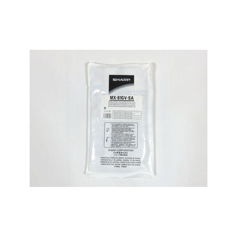 Sharp oryginalny Developer set MX-61GVSA, cyan/magenta/yellow, 300K/400Ks, Sharp MX-2630/3060N/3070N/3550N/3570N/4050N/4060N/40 