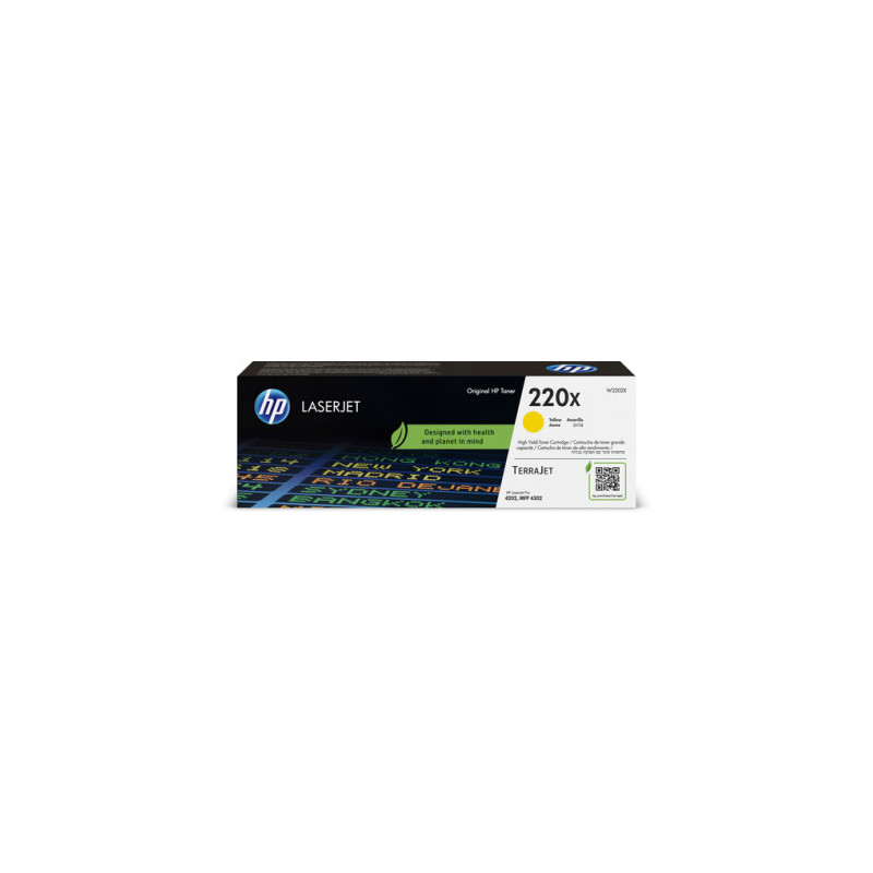 HP 220X Yellow Original LaserJet Toner Cartridge - 1