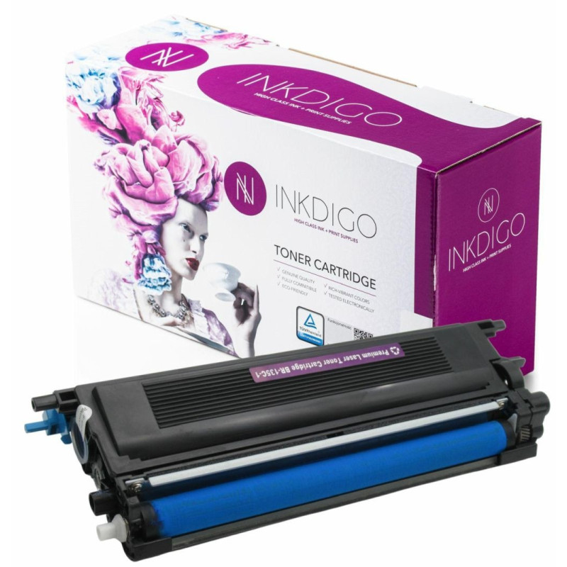 Toner INKDIGO do BROTHER TN 135 Cyan - 1
