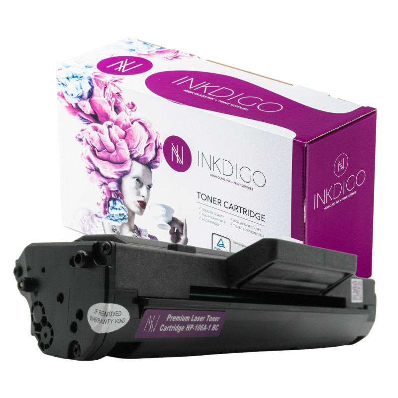 Toner INKDIGO do HP W1106A Black chip - 1
