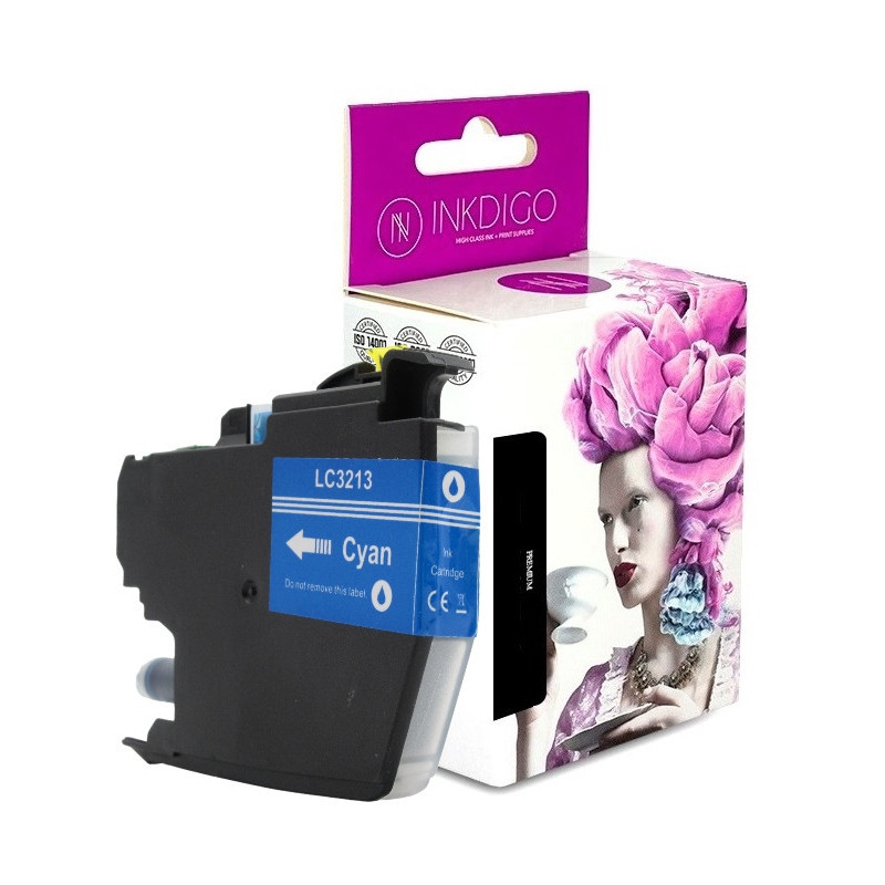 Tusz INKDIGO do BROTHER LC 3213 XL Cyan - 1
