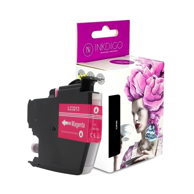 Tusz INKDIGO do BROTHER LC 3213 XL Magenta - 1