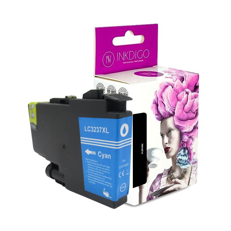 Tusz INKDIGO do BROTHER LC 3237 XL Cyan - 1