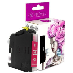 Tusz INKDIGO do BROTHER LC 123 XL Magenta - 1