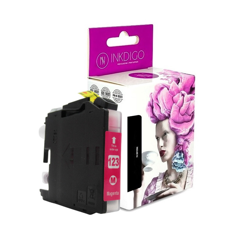 Tusz INKDIGO do BROTHER LC 123 XL Magenta - 1